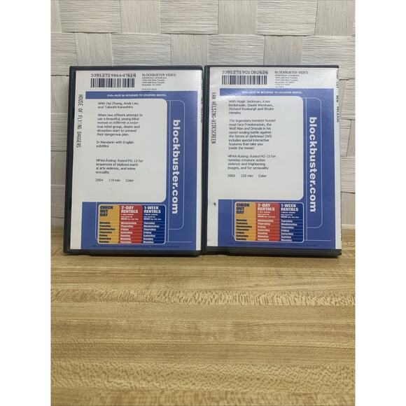 4 Blockbuster Video Rental DVD Cases w/Van Helsing Open Range 5th Element… - Picture 11 of 12